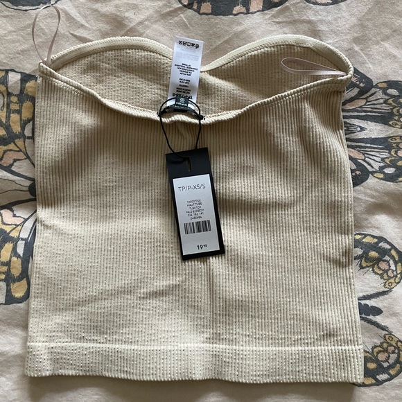 Dynamite Beige Tube Top - Picture 2 of 3